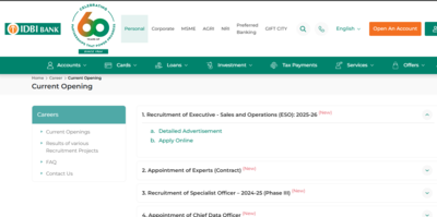 IDBI ESO 2024 Registration Begins at idbibank.in: Direct Link to Apply for 1000 Vacancies