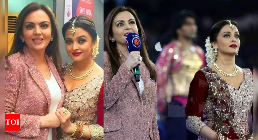 Fashion icons Aishwarya Rai and Nita Ambani’s rare throwback pictures go viral – Times of India