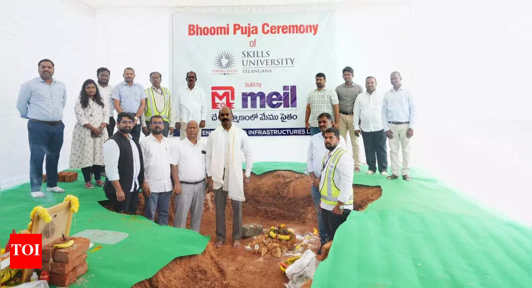 MEIL lays foundation stone for Young India Skills University buildings
