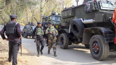 J&K forces kill terrorist duo, find bodies of 2 slain village guards near rivulet