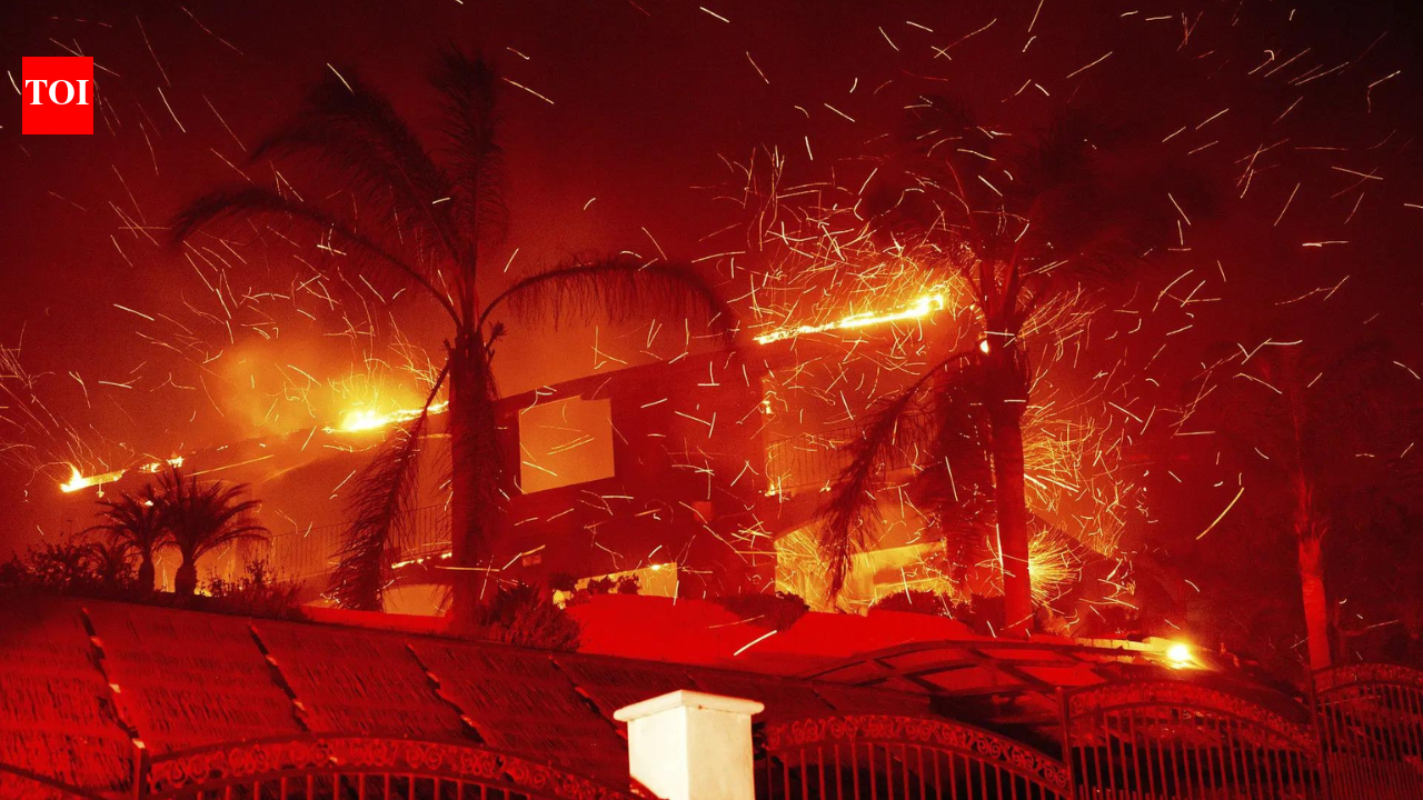 California in ashes: Wildfire outside Los Angeles forces thousands to flee