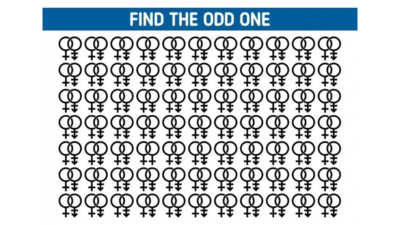 Optical Illusion test that sharpens your mind: Find the odd symbol in this photo and recharge your brain