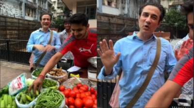 Aamir Khan’s brother Faisal Khan shops for vegetables from street hawkers, says, '​Main apna kaam sab khud karta hu...'