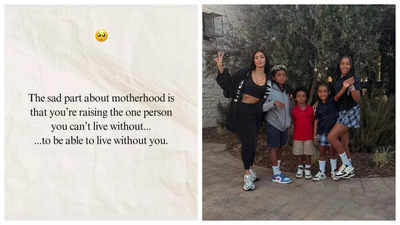 Kim Kardashian shares an emotional note on the 'Sad Part' of motherhood as a single parent