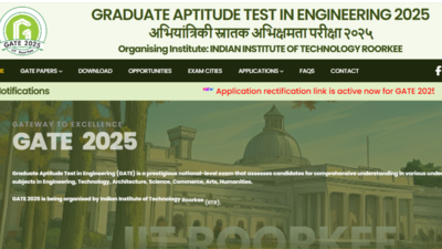 GATE 2025 application correction window extended till Nov 20: Check direct link, steps to make changes here