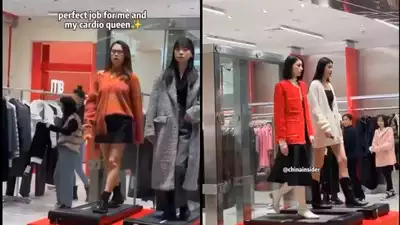 Watch: Real models replace mannequins on treadmills in China in viral video, sparking online debate |