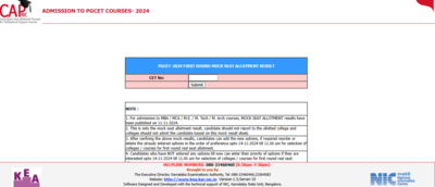 Karnataka PGCET mock seat allotment result 2024 released on cetonline.karnataka.gov.in: Direct link to check here