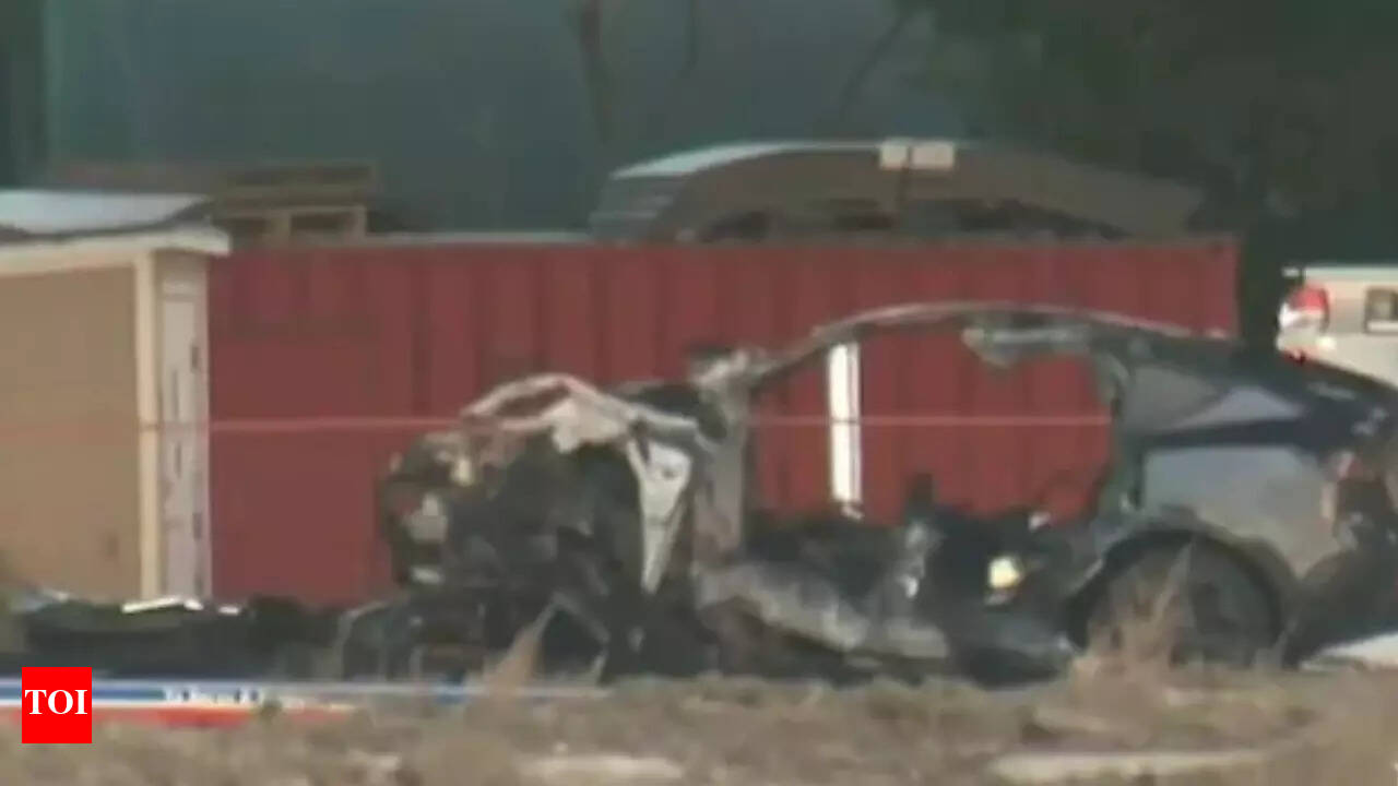 Tesla fire claims lives due to door failure: This trick could avoid such scenario - The Times of India