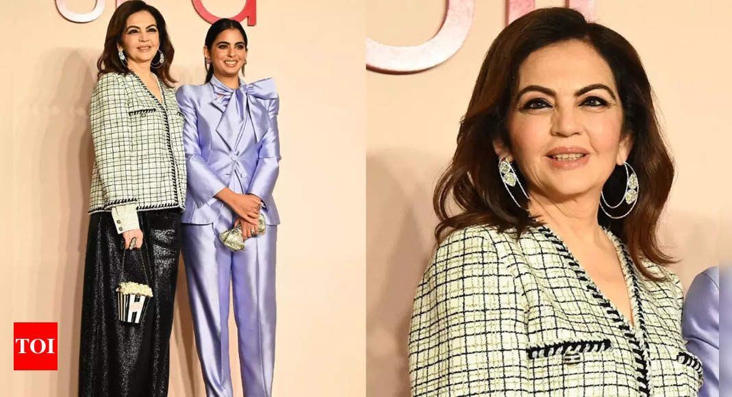 Nita Ambani’s exudes ultimate ‘Boss Lady’ vibe at Isha Ambani’s store launch; you can’t miss her popcorn bag! – Times of India