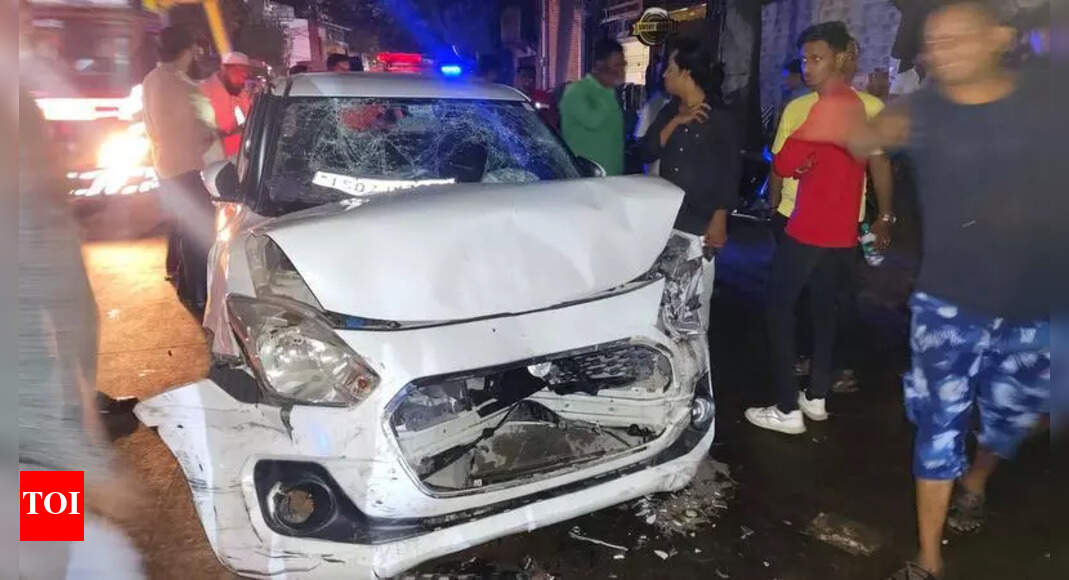 Drunk Driver Crashes into Bystanders in Hyderabad, Injuring Four ...