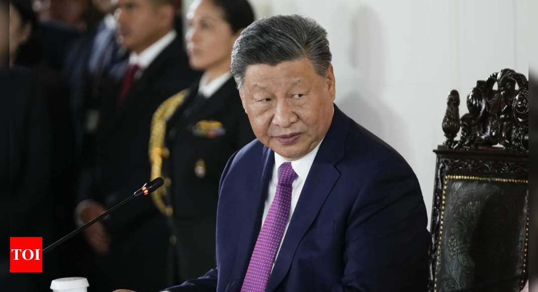 China’s president unveils a megaport in Peru, but locals say they’re being left out – Times of India