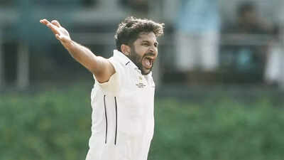 Shardul Thakur (PTI Photo) Ranji Trophy: Mumbai close to outright win, Shardul Thakur reminds selectors