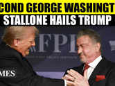 Sylvester Stallone Hails Trump As 'The Second George Washington' At America First Policy Gala