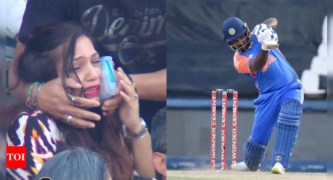 Sanju Samson’s huge six leaves feminine fan in tears, video goes viral | Cricket Information – Instances of India