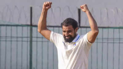  Mohammed Shami after making successful competitive return