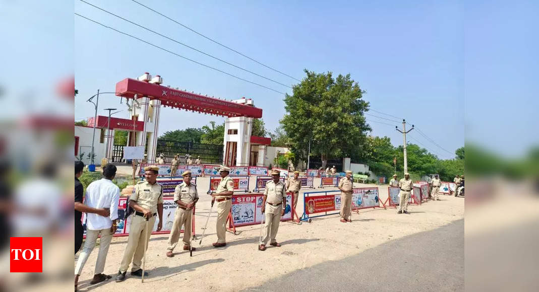 Tension at IIIT Basara campus, police detain 300 protesters