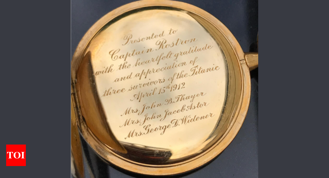 Historic Titanic gold pocket watch fetches record £1.56 million at auction