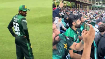 'T20 mein teri jagah nahi banti': Babar Azam gives death stare to trolls during Pakistan vs Australia 2nd T20I. Watch