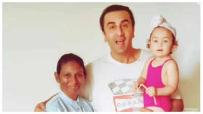 This UNSEEN photo of Raha in a pink swimsuit posing with daddy Ranbir Kapoor is the cutest thing you will see on the internet today!