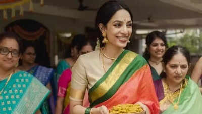 Sobhita Dhulipala embraces tradition with Kanjivaram silk saree at wedding to Naga Chaitanya