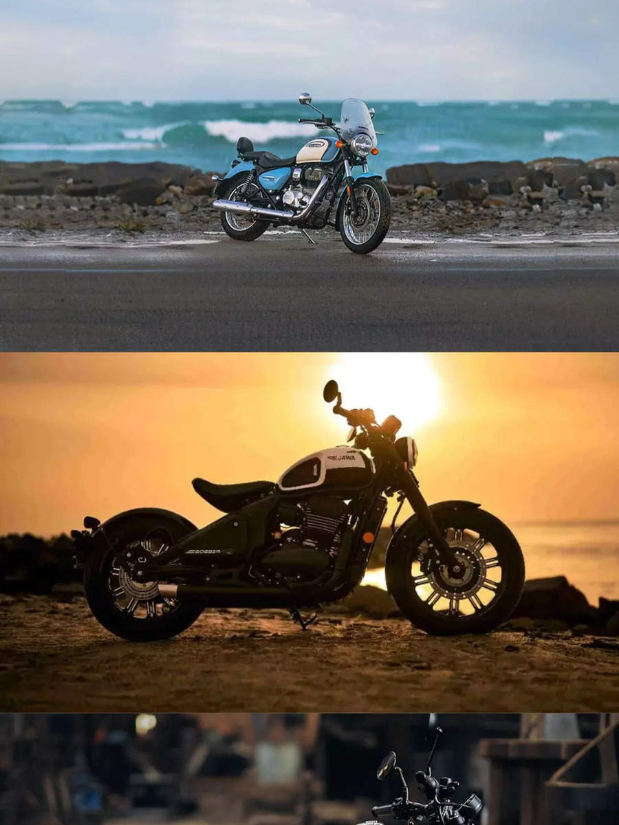 Experience the thrill of the open road with the top 5 cruiser bikes from Royal Enfield and Jawa in India, featuring the Royal Enfield Meteor 350, Jawa 350, Royal Enfield Hunter 350, Royal Enfield Super Meteor 650, and Jawa 42 Bobber.