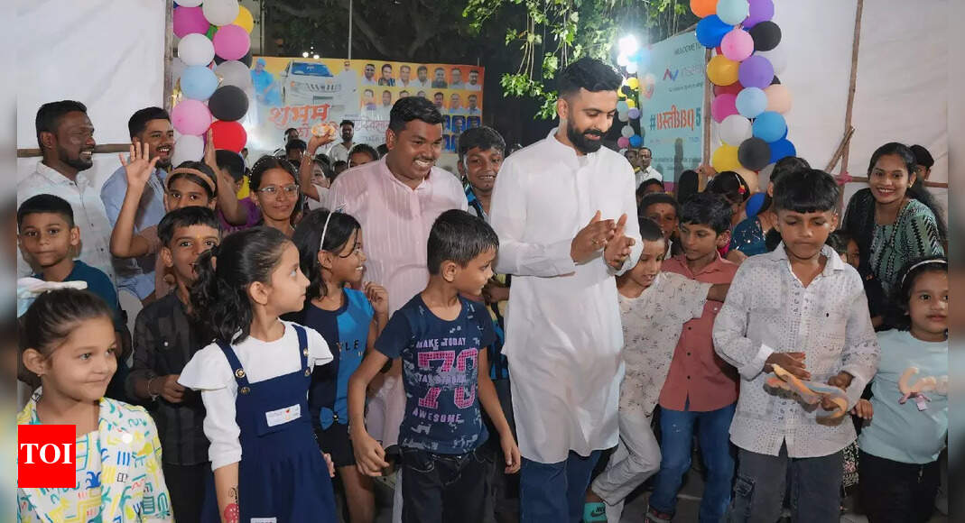 Basti BBQ 5.0: Arjun Meghe brings joy and community spirit  to Worli’s underprivileged on Children’s Day