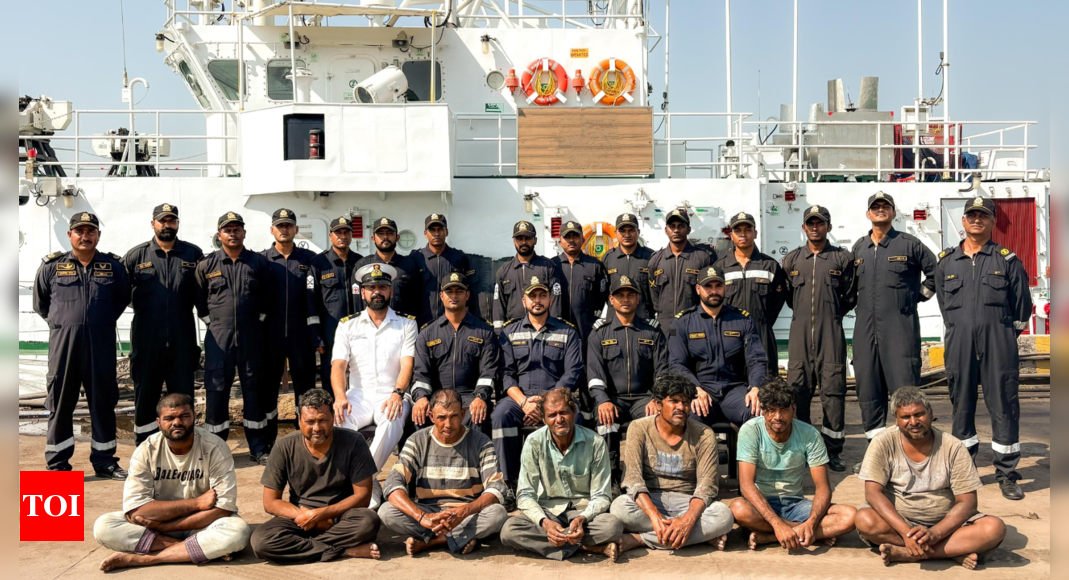 'A 2-hr chase & daring rescue': ICG ship intercepts Pak maritime vessel, saves 7 fishermen