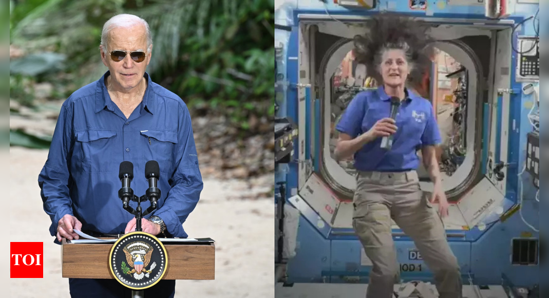 featured image thumbnail for post Joe Biden to go to space to rescue Sunita Williams US president jokes...