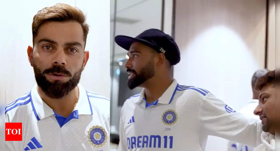 Watch: Sarfaraz Khan, Mohammed Siraj sum up Virat Kohli in a single phrase throughout Border-Gavaskar Trophy photoshoot | Cricket Information – Instances of India