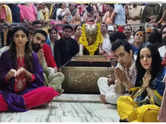 Shilpa and Raj Kundra visit Mahakaleshwar Temple