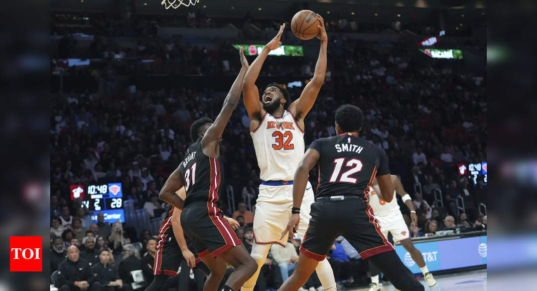 Karl-Anthony Towns scores big for New York Knicks while Jordyn Woods embraces UFC thrills | NBA News – Times of India