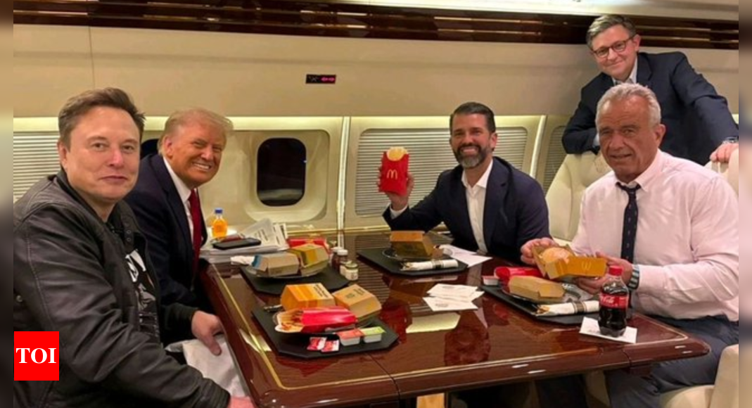 'Vibe is good': Elon Musk, Donald Trump and Robert F Kennedy Jr bond over McDonald's meal