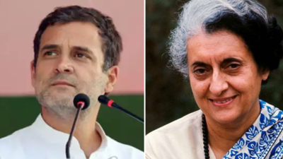 'Example of courage and love': Rahul Gandhi shares childhood picture with grandma Indira Gandhi on her birth anniversary