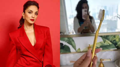 Kiara Advani faces backlash as she shows off her gold toothbrush; fan says, 