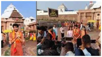 'Gadar' actor Utkarsh Sharma seeks blessings at Jagannath Temple