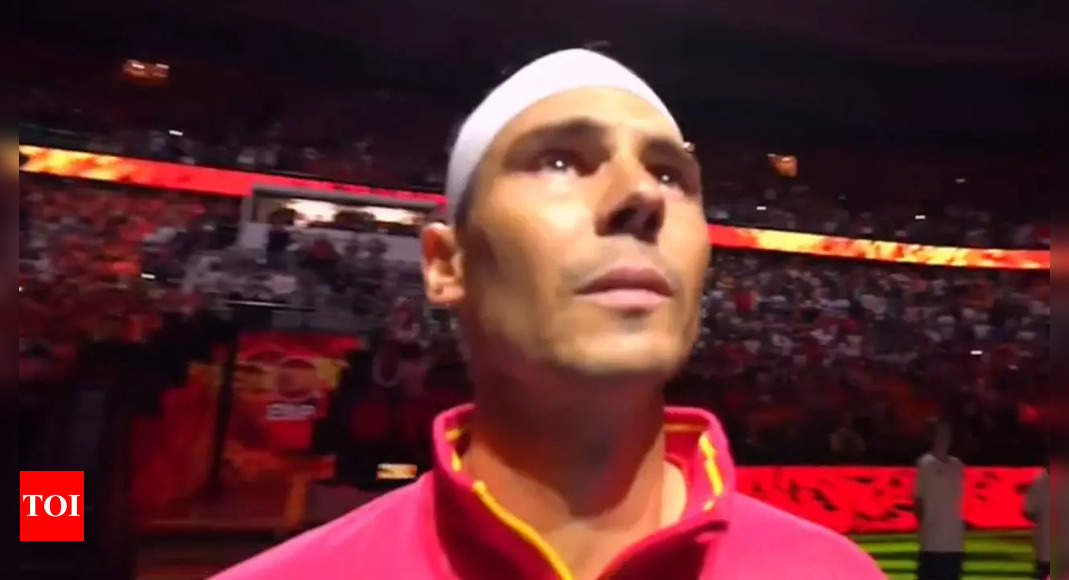 Rafael Nadal overwhelmed by feelings in farewell Davis Cup look. | Tennis Information – Occasions of India