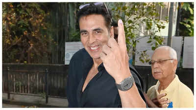 Maharashtra Assembly Elections 2024: Akshay Kumar shows off his inked finger; says 'It's important that everyone comes out to cast their vote'