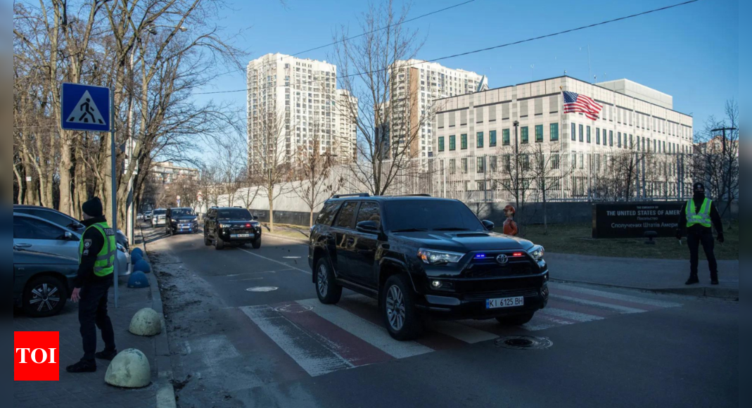 US embassy shuts down in Kyiv over likely ‘significant air attack’ – Times of India