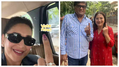 Ashok Saraf, Madhuri Dixit to Mahesh Manjrekar; Marathi celebrities cast their votes in Maharashtra Assembly elections 2024