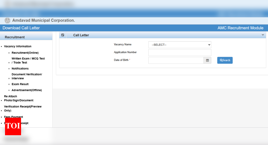 AMC junior clerk call letter released at ahmedabadcity.gov.in: Direct link to download here