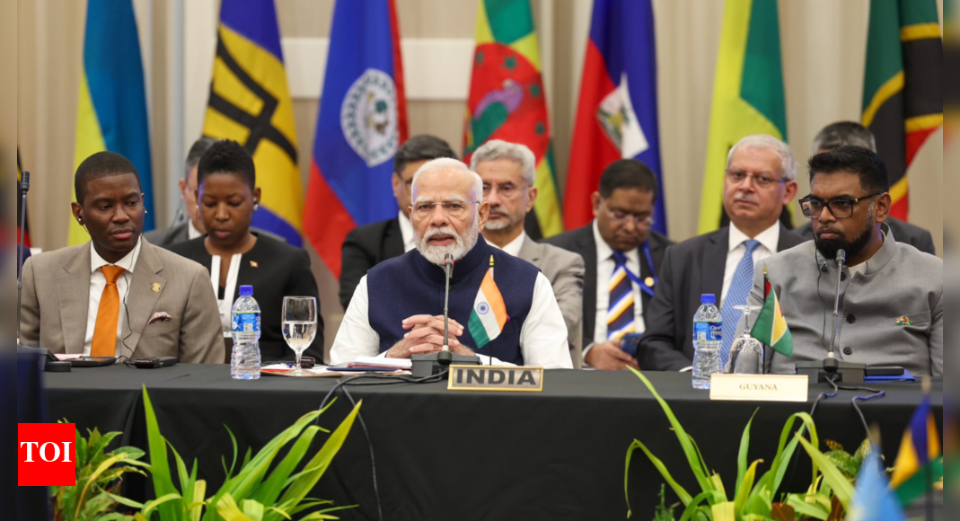 Guyana, Barbados to confer their top awards on PM Modi | India News - Times of India