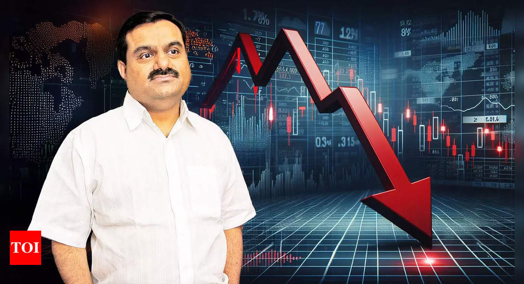 Adani News: Adani Group stocks plunge up to 20% after Gautam Adani’s indictment in US on bribery and fraud charges | India Business News – Times of India