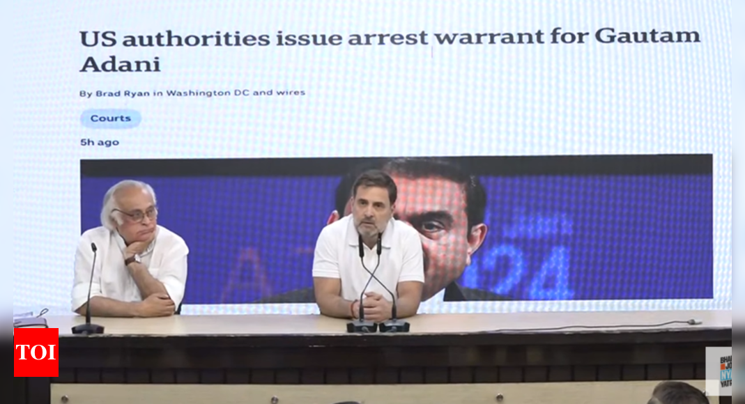 Adani has broken Indian, American laws, he should be arrested: Rahul after US charges | India News – Times of India