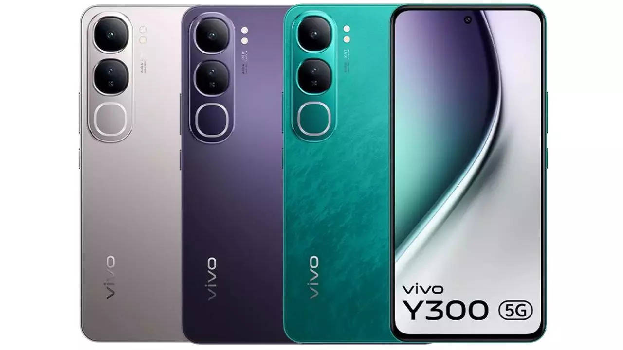 Vivo Y300 5G launched in India: Vivo Y300 with 50MP camera, IP64 rating  launched in India: Price, offers and more | - Times of India