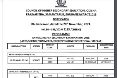 Odisha Class 12 Board Exam Date Sheet Released: Check Detailed Schedule Here