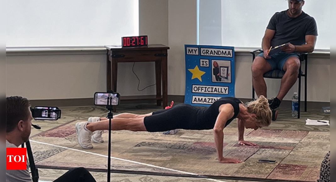 DonnaJean Wilde: Grandma breaks world record by doing 1,575 push ups: This is what keeps her fit | – Times of India