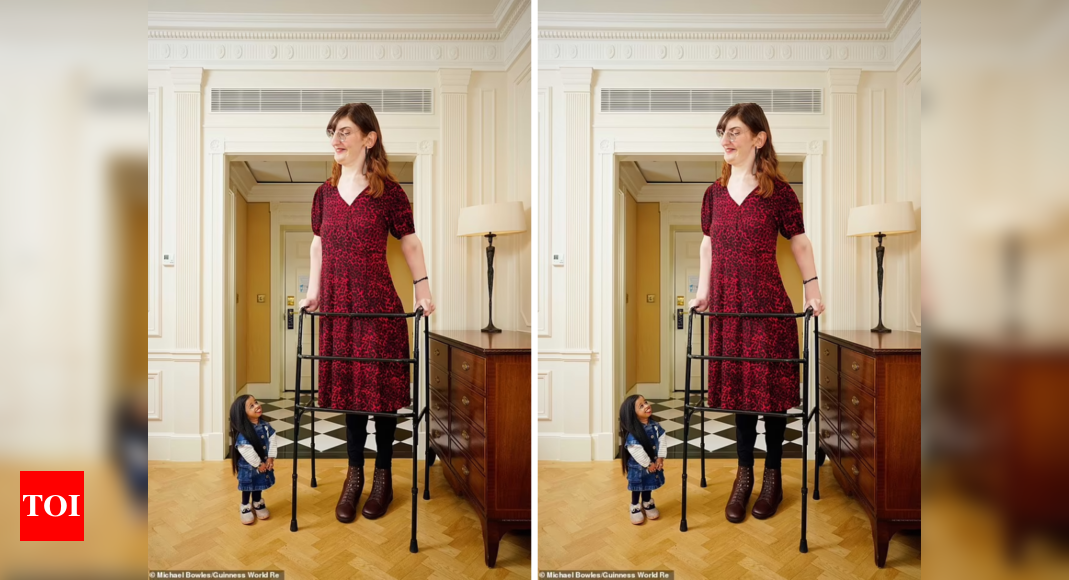 World’s tallest and shortest women share a moment in London Here’s