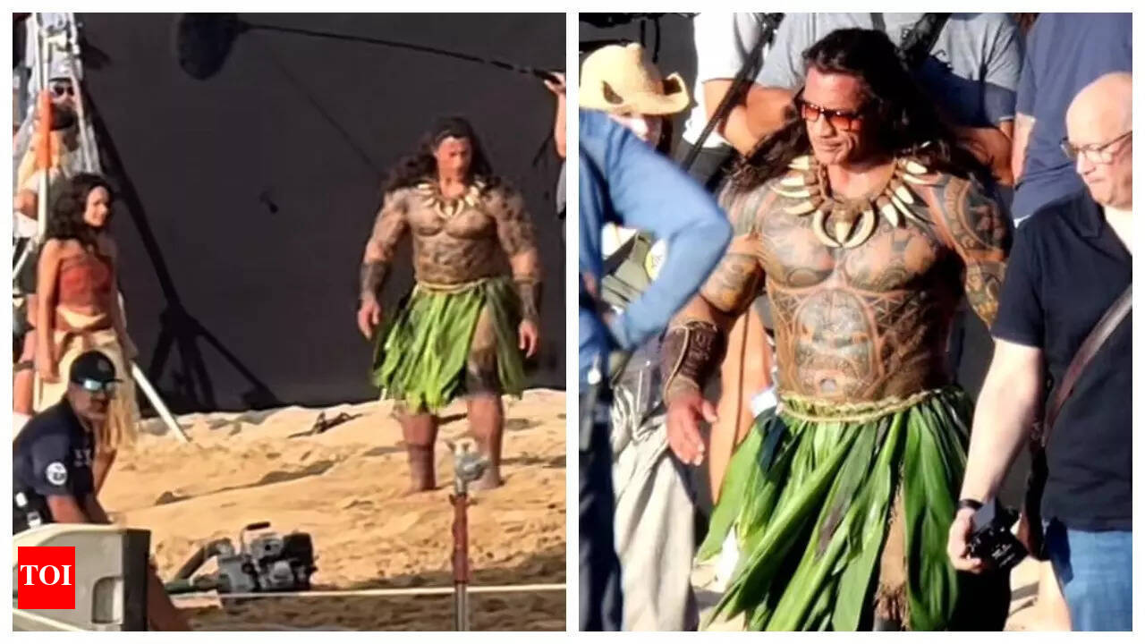 Moana Live-Action: Dwayne Johnson's Maui Glow Up: FIRST LOOK at the Rock in Moana  Live-Action | WWE News - Times of India