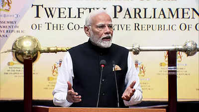 'Democracy first, humanity first': What PM Modi said in Guyanese parliament