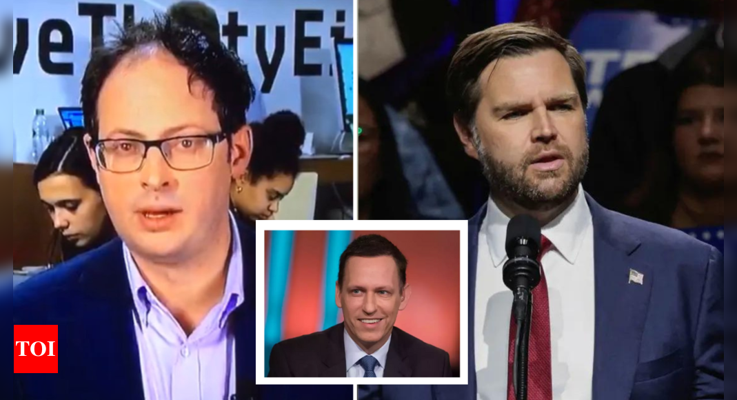 Nate Silver’s claim about JD Vance being investor Peter Thiel’s ‘worst’ political bet proves wrong | World News – Times of India